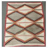 Antique Southwest rug with geometric design 47" x