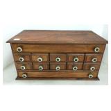 12 drawer wood multi-drawer cabinet with