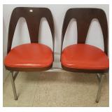 Mid-century modern Shelby Williams two seat
