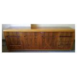 Dunbar signed rosewood & oak credenza with 2