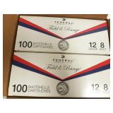Case of 2 boxes of 100 federal 12 gauge shotshells