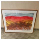 Framed signed & numbered 10/45 lithograph, dated