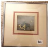 Framed vintage Disney animation cel - Jiminy