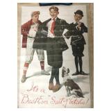 Norman Rockwell unframed litho on canvas -