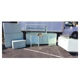 St. Charles metal mid-century kitchen cabinets