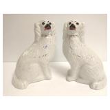 Pair of large Staffordshire dog figures - approx.