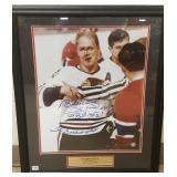 Bobby Hull framed autographed photo print with