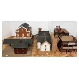 4 Western Town buildings -made in 1950