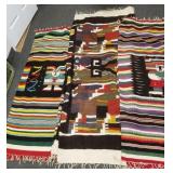 3 ethnic weavings - one is 64" x 86" & two are 55"