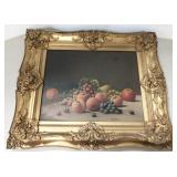 B.S. Hays signed ornately framed antique still