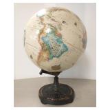 Replogle 16" diameter globe on ornate copper