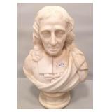 Marble 17" bust of a man- Thomas Jefferson (?)