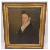Framed oil on canvas - portrait of a man- approx.