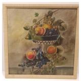 Antique framed unsigned still life oil on canvas -