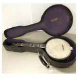 "The Gibson" banjo ukulele with case - 21 1/2"