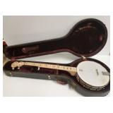 Deering Goodtime banjo with case- 37" long; 11