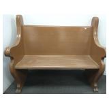 Oak church pew - 45" wide