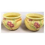 2 matching RRP Co pottery planters - 9" diameter