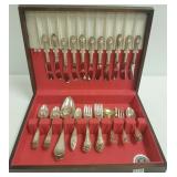 53 pieces assorted sterling flatware in chest -