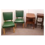 2 Viking Artline vinyl upholstered chairs, Imaid