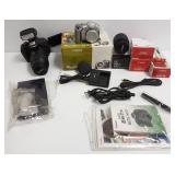 Canon EOS Rebel T3i camera with accessories, etc.