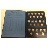 Partial album of U.S. 90% silver mercury dimes -
