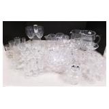Group including cut-glass, crystal, stemware, etc.