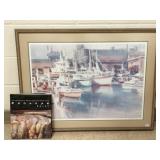 Cheng-Khee Chee framed signed print with Chee