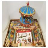 Schmid carousel 16" & Children in the Wood puppet