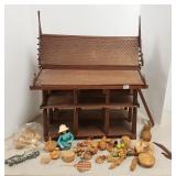 Model oriental house with accessories 14" x 21" x