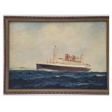 T.A. Porter framed signed oil on board 1943 "The