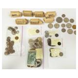 Group incl. silver half dollars - some 40%,