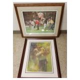 Alan Zuniga framed signed & numbered golf print