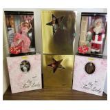 6 Barbie dolls with boxes - I Love Lucy, My Fair