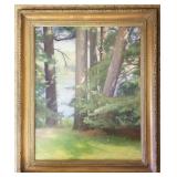 Gary David Hoffman framed signed 1970 oil painting