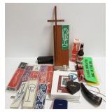 Group including Ertl firetruck, religious items,