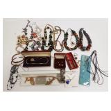 Group of assorted bead jewelry - some gold filled,