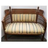 Carved antique loveseat - 44" wide -