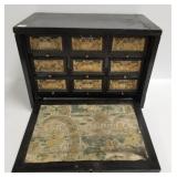 Stumpwork hinged wood box