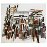 Large group of wristwatches & parts including