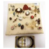 Assortment of vintage stickpins, etc. including