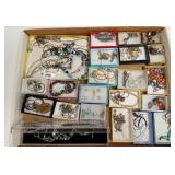 Large group of sterling silver jewelry including