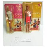 1971 Sun Set Malibu Barbie and Ken (Never