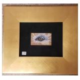 Framed painting of an eye - image 3" x 5"