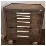 Kennedy rolling tool cabinet w/ some tools - pipe