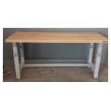 Ultra HD adjustable height metal & wood work bench