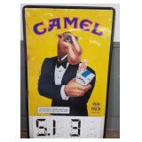 Metal Joe Camel sign - 38" x 62" (as seen)