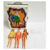 1968 Barbie doll trunk, 1967 Barbie, 1968 Stacey