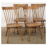 4 oak chairs - 36"h