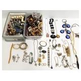 Group costume, etc. jewelry - some sterling